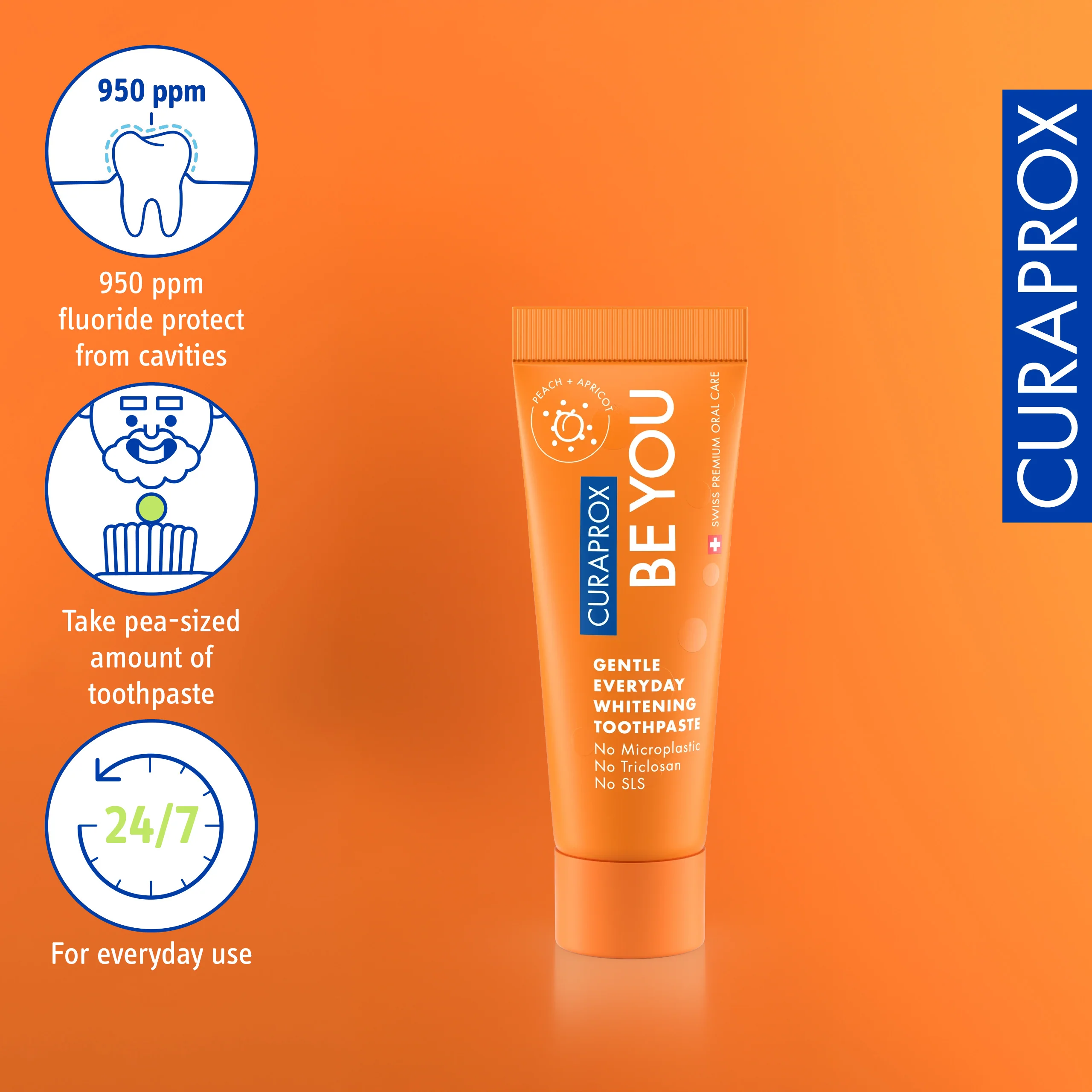 Be you, Peach Toothpaste, 10 ml, 3 pcs - Image 3
