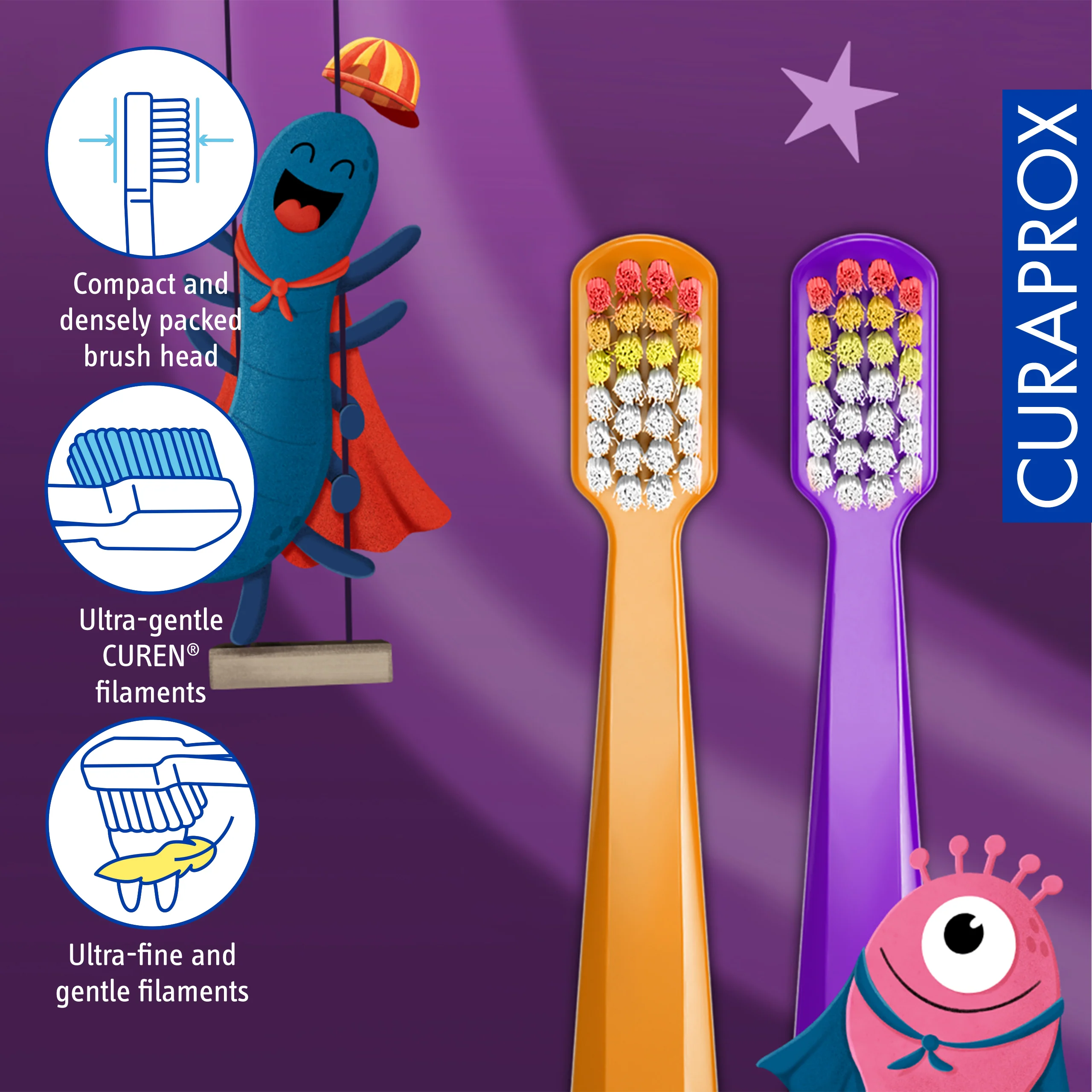 Curaprox kids Superheroes Edition, 2 pcs - Image 3