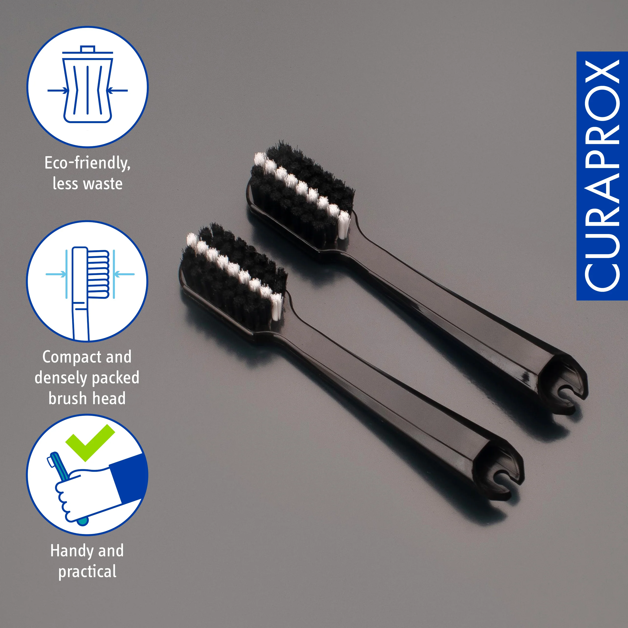 Travel set spare brush head BiW, 2 pcs - Image 4