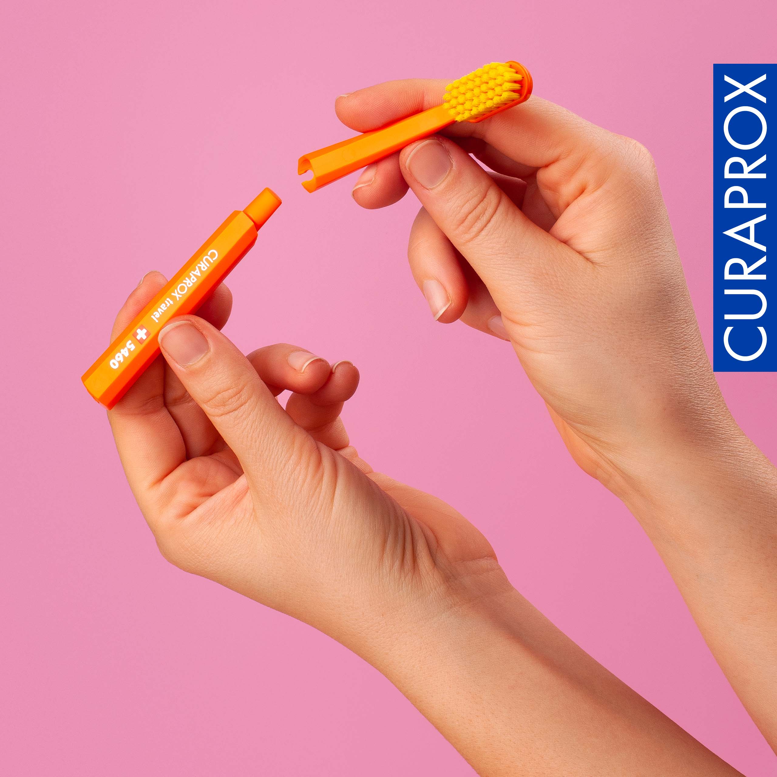 Travel Set spare brush head, Orange, 2 pcs - Image 5