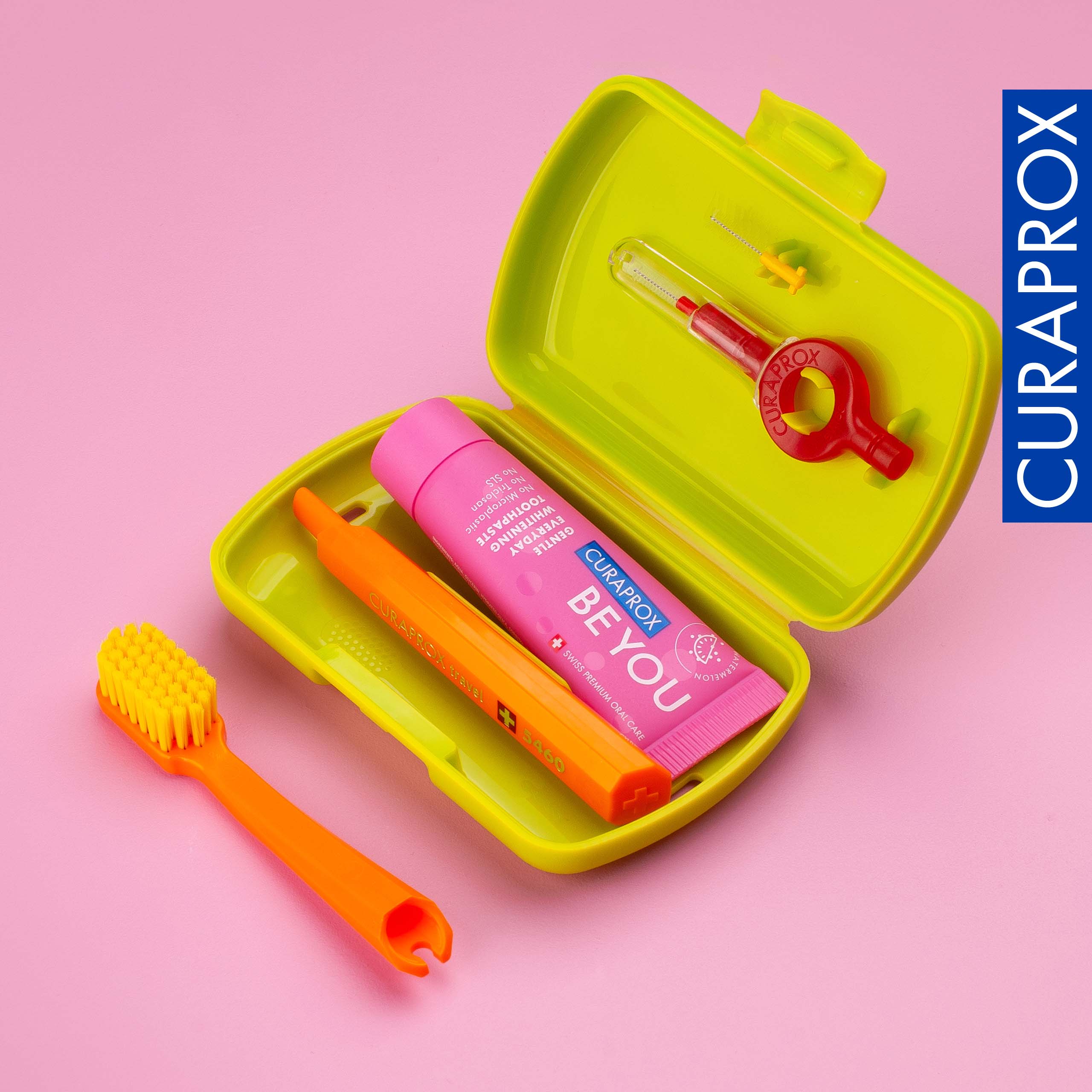 Travel Set spare brush head, Orange, 2 pcs - Image 6